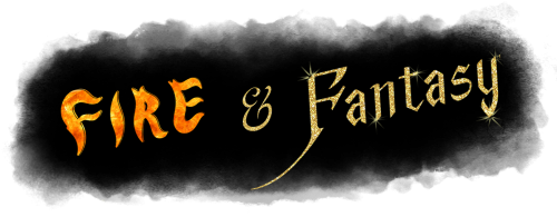 Fire and Fantasy word art Title 3